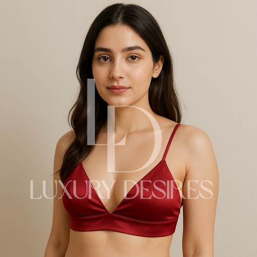 Pure Silk Triangle Cup Light Padded T-Shirt Bra | Luxurydesires