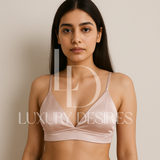 Pure Silk Triangle Cup Light Padded T-Shirt Bra | Luxurydesires