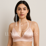 Pure Silk Triangle Cup Light Padded T-Shirt Bra | Luxurydesires