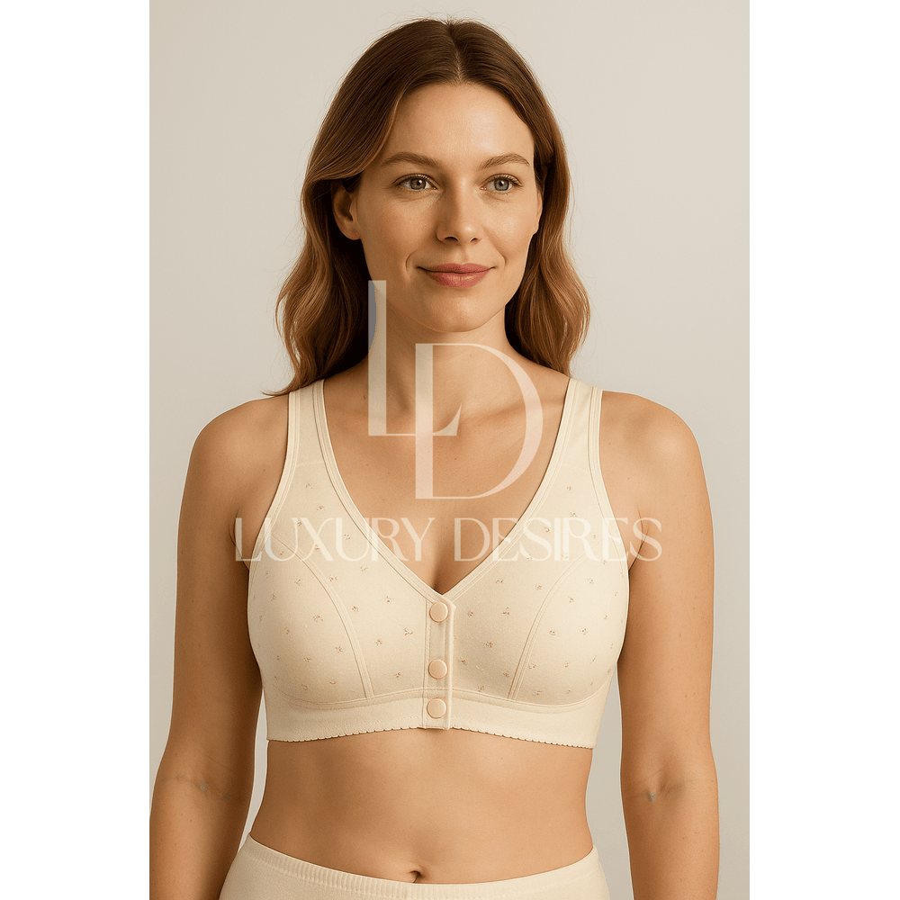 Front Button Nursing Bra – Skin | Luxury Desires