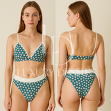 Cute Printed Padded Adjustable Straps Bra Set | Luxurydesires