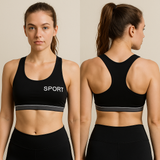 Pack of 3 Padded Cotton Sports Bras | Luxury Desires