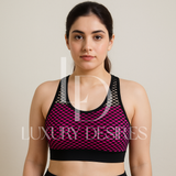 High Quality Mesh Net Design Sports Bra – Luxury Desires