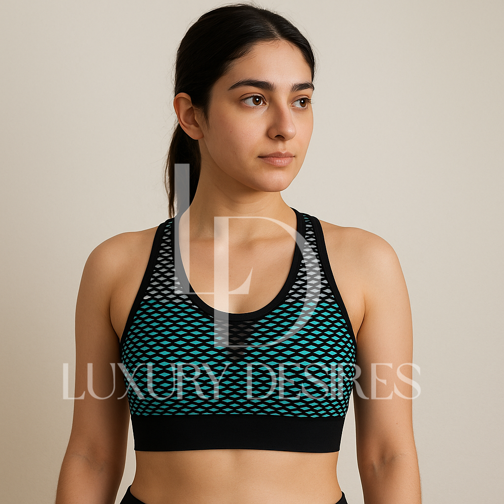 High Quality Mesh Net Design Sports Bra – Luxury Desires