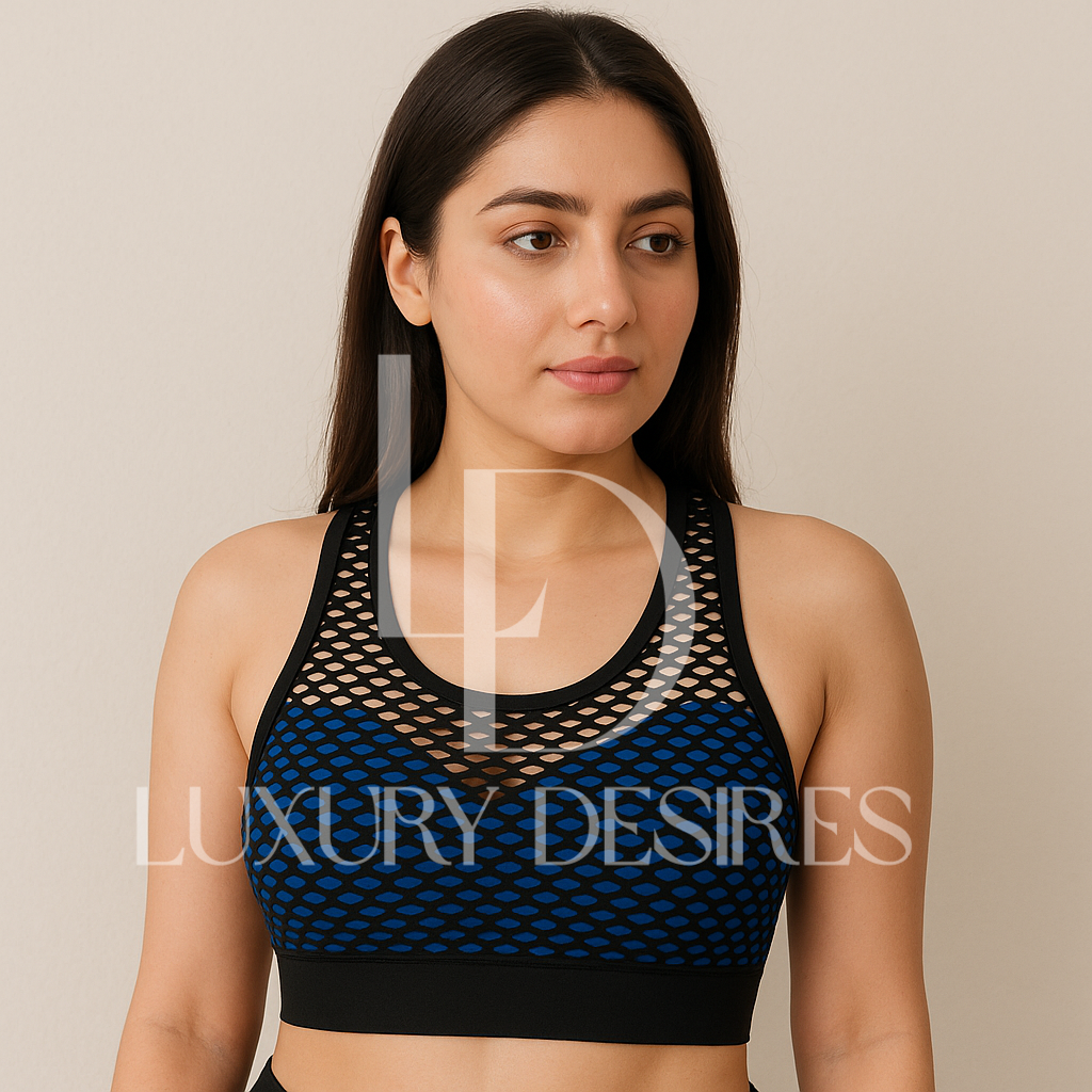 High Quality Mesh Net Design Sports Bra – Luxury Desires
