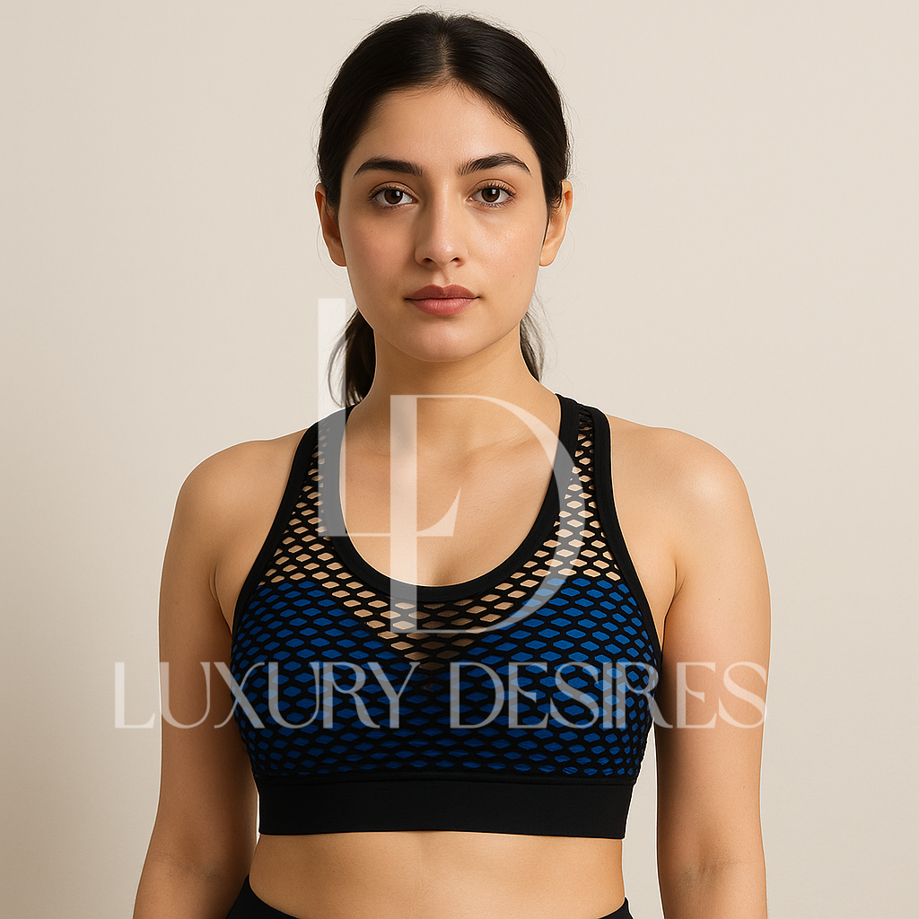 High Quality Mesh Net Design Sports Bra – Luxury Desires