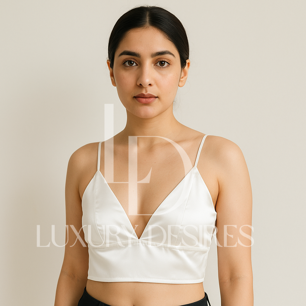 Sexy Satin Tube Crop Top | High-Quality Camis | Luxury Desires