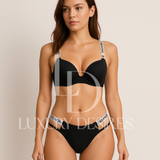 Adjustable Straps Push Up Bra And Panty Set | Luxury Desires
