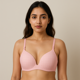 Luxury Desires Checkered Bra - Light Pink | High Quality & Comfortable