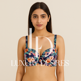 Blue Padded Bra