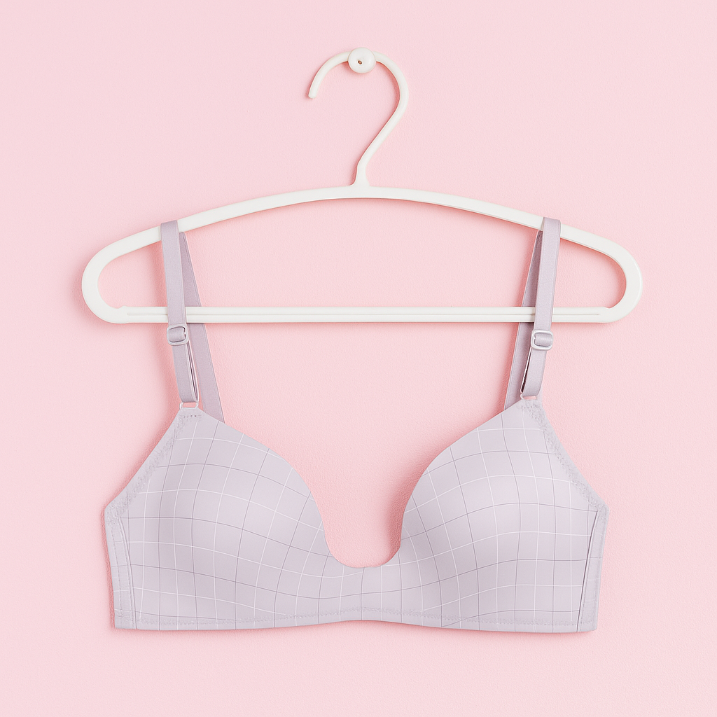 Luxury Desires Checkered Bra - Light Blue | High Quality & Comfortable