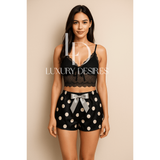 2 Pcs Short Skirt Style Lace See Through Sexy Nighty 1020 | Luxury Desires