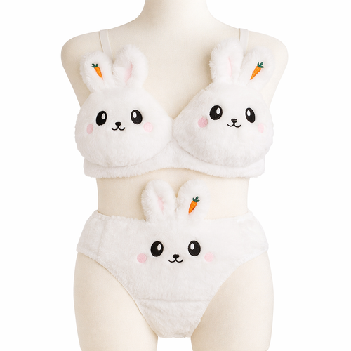 High Quality Anime Plush Bra & Panty Set | Luxury Desires