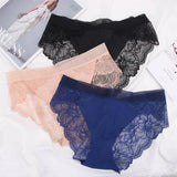 Pack of 3 Lace Net Seamless Panties for Women | Luxury Desires