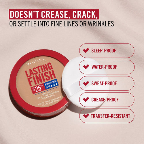 Rimmel Lasting Finish Compact Foundation – Flawless, Long-Lasting Coverage