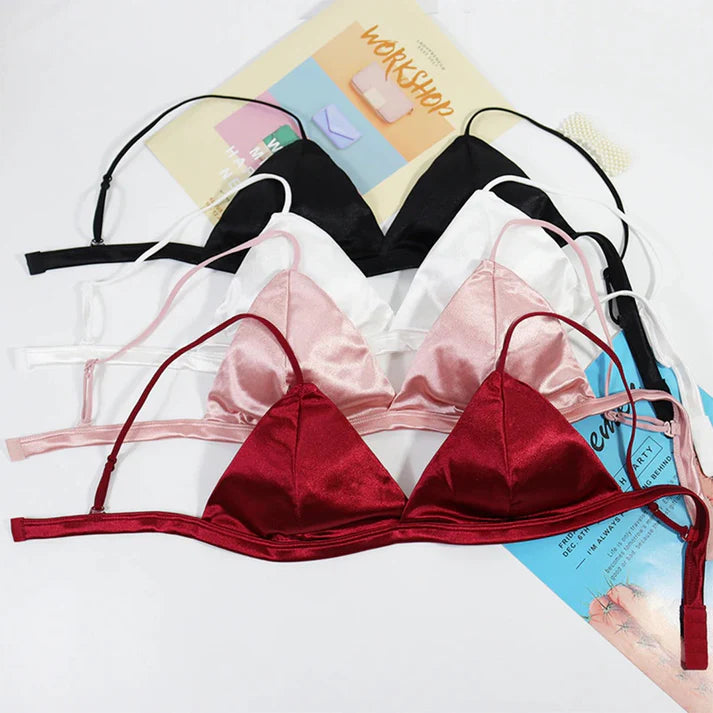 Soft Silk Triangle Cup Light Padded T-Shirt Bra | Luxury Desires