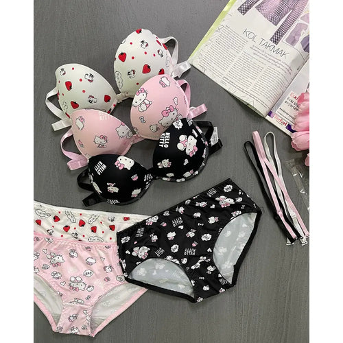 New Hello Kitty Bra Set - Premium by Luxury Desires