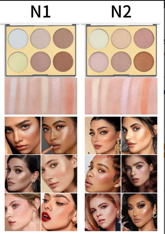 Glow Highlighter 6 Color Palette