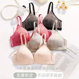 Checkered Bra - High Quality and Elegance in Grey