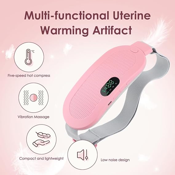 Period Cramp Relief Electric Heating Belt Massager | Luxury Desires