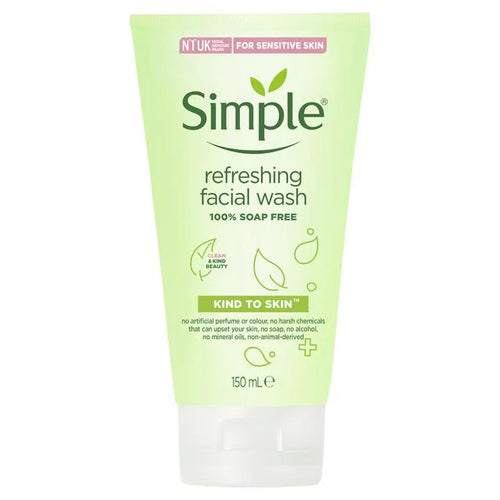 Simple Refreshing Facial Wash 150Ml | Gentle, Soap-Free Cleanser
