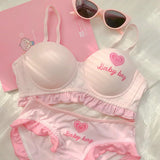 Baby Bay Pastel Ruffle Bra & Panty Set | Luxury Desires