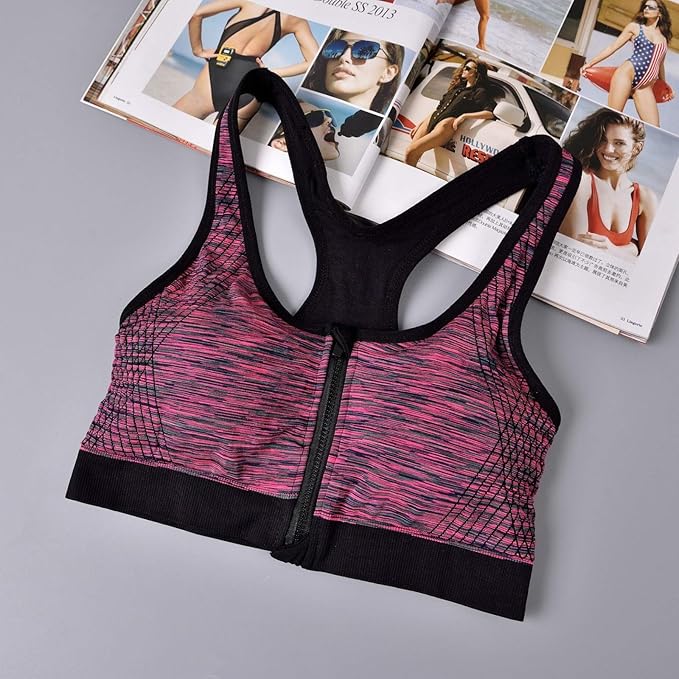 Front Open Push-Up Wireless Sports Bra | Luxury Desires