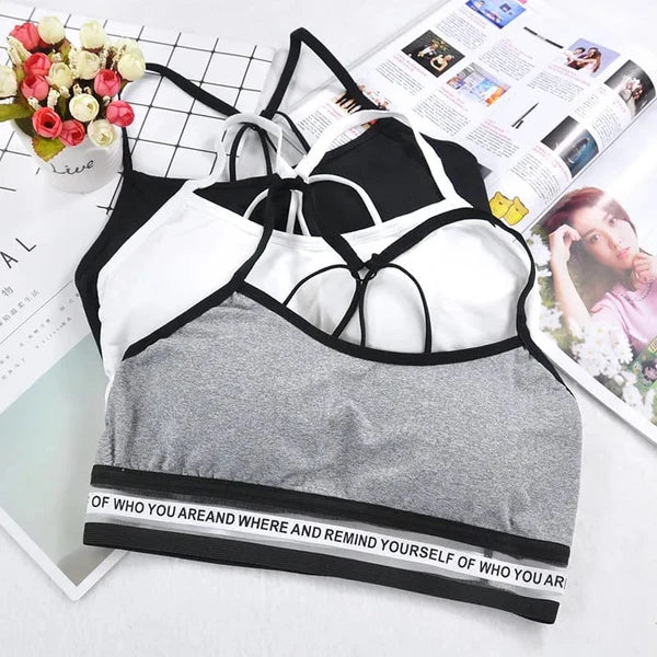 High Quality Sports Bra - Remind Yourself by Luxury Desires