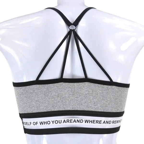 High Quality Sports Bra - Remind Yourself by Luxury Desires