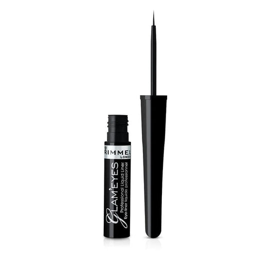 Rimmel Glameyes Professional Liquid Liner - 1 Black | Precise & Long-Lasting
