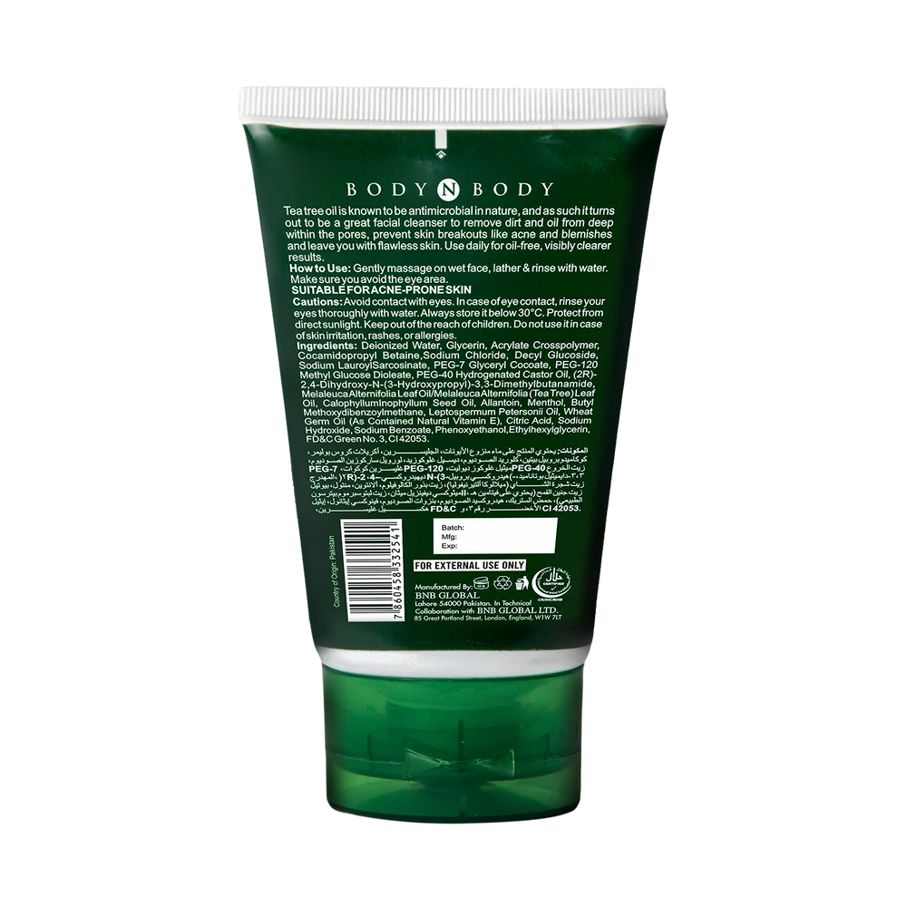 BNB Tea Tree Face Wash - 120ml