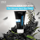 Vince Men Activated Charcoal Scrub Face Wash 120ml