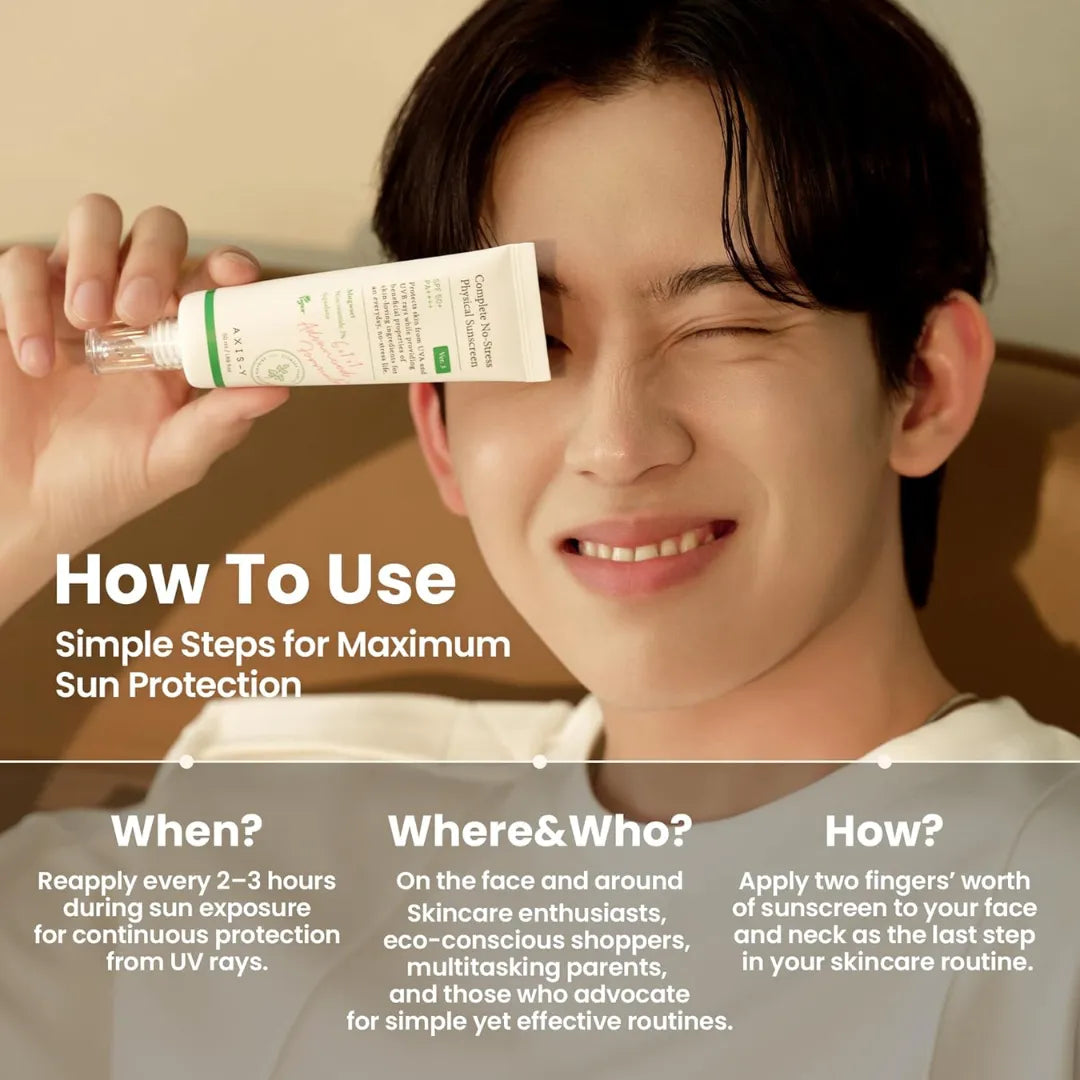 Complete No-Stress Physical Sunscreen 10ml | Axis-Y