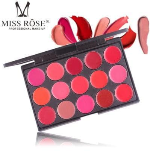 Miss Rose Matt 15 Color Lip Cream