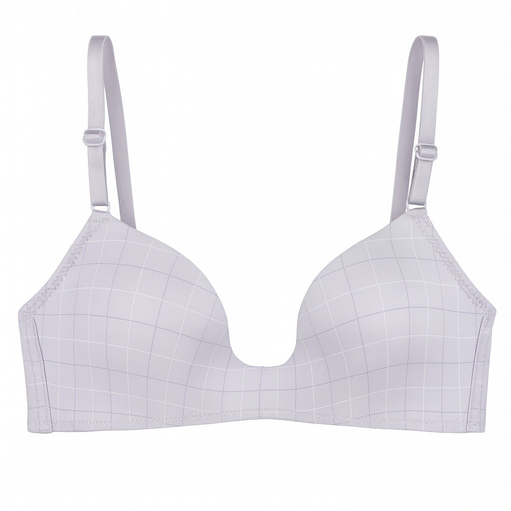 Luxury Desires Checkered Bra - Light Blue | High Quality & Comfortable