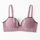 Everyday Cotton Padded Wired Bra - Pink | Luxury Desires