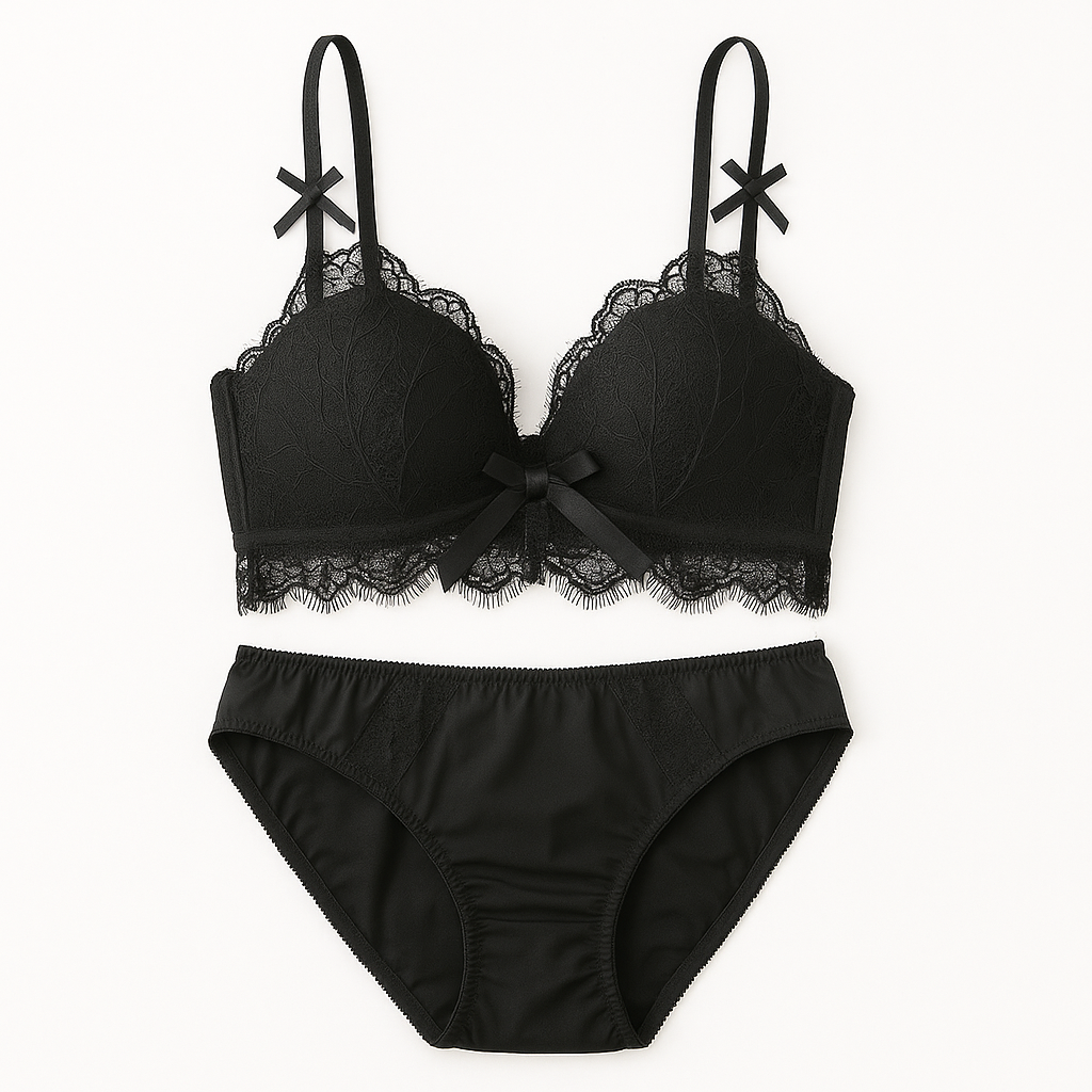 High Quality Soft Push Up Embroidered Bridal Bra & Panty Set - 8942