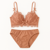 High Quality Soft Push Up Embroidered Bridal Bra & Panty Set - 8942