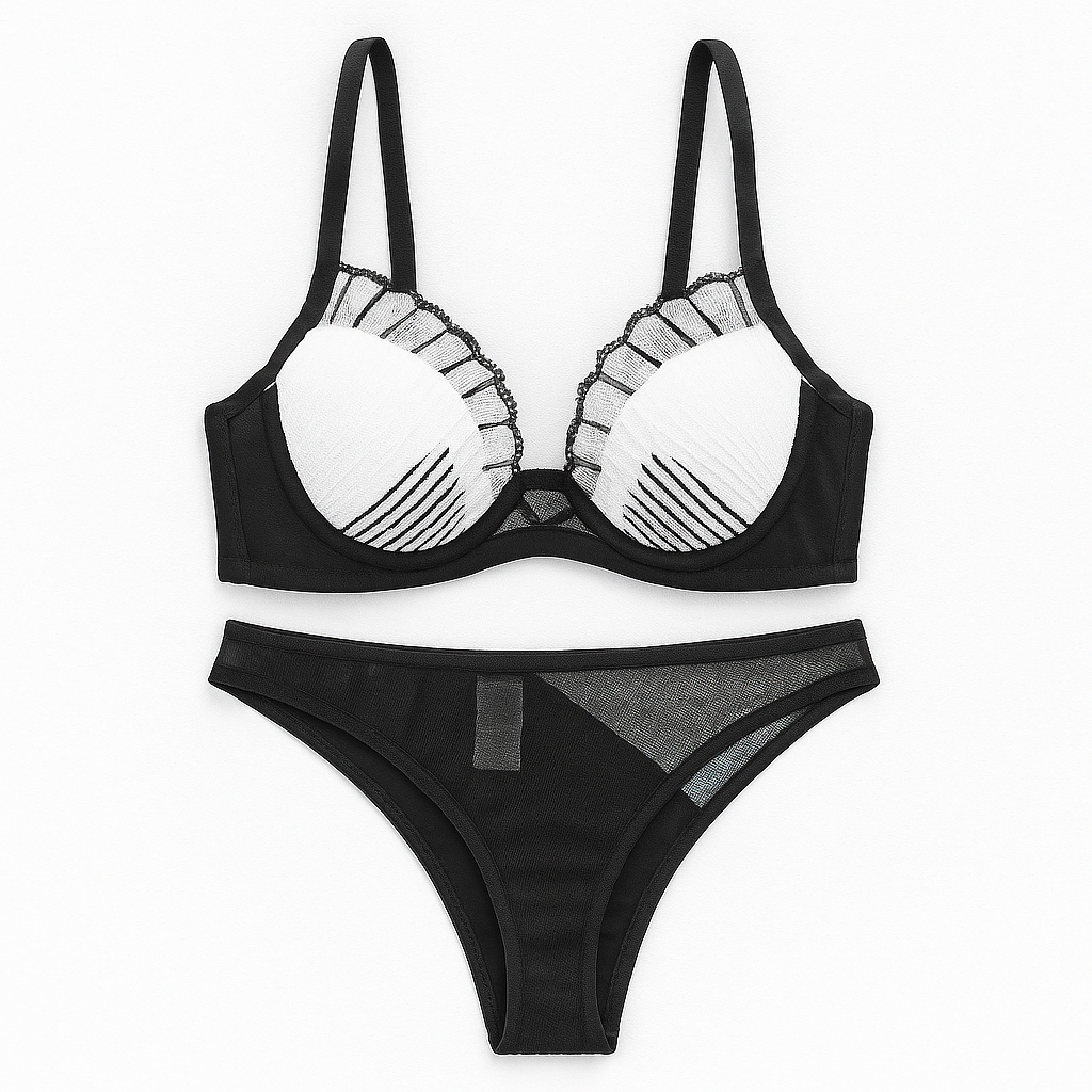 Elegant Bra Panty Set – Lace, Wired & Non-Padded | Luxury Desires