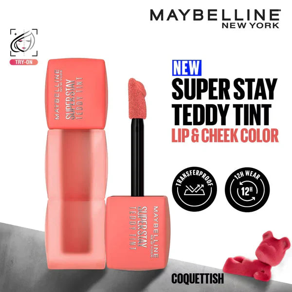 Maybelline Super Stay Teddy Tint - Long-Lasting Matte Lip Color