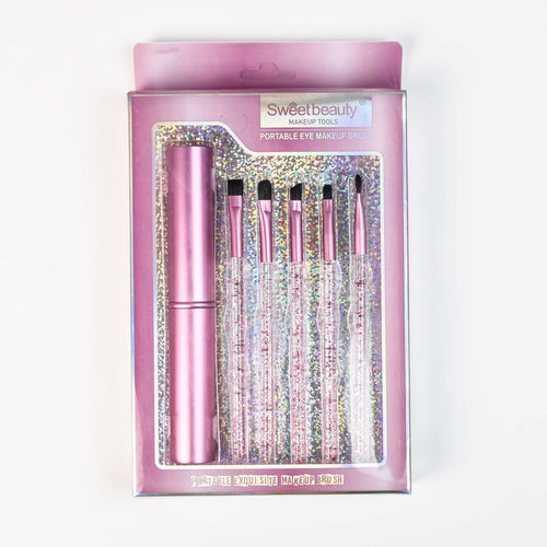 Sweet Beauty Pink Portable Eye Makeup Tools Brush