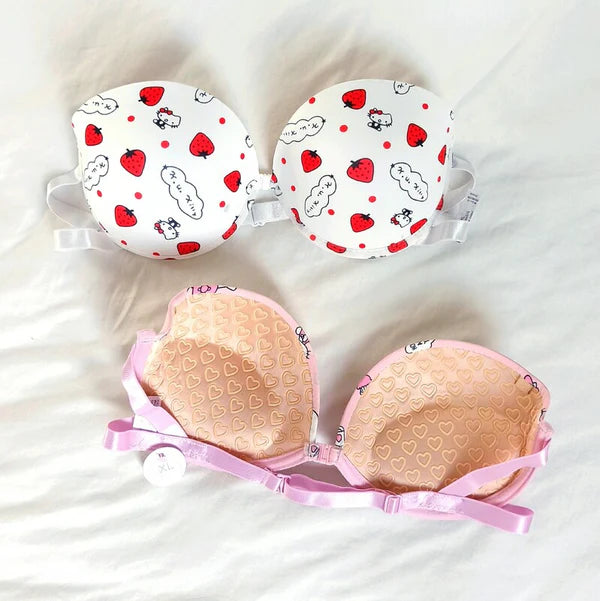 New Hello Kitty White Bra Set - Premium by Luxury Desires