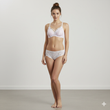 High Quality Sexy Plunge Bra Set - White | Luxury Desires