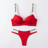 Adjustable Straps Push Up Bra And Panty Set | Luxury Desires Luxury Desires