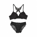 Front Open Butterfly Back Push-Up Bra Set  | Luxury Desires