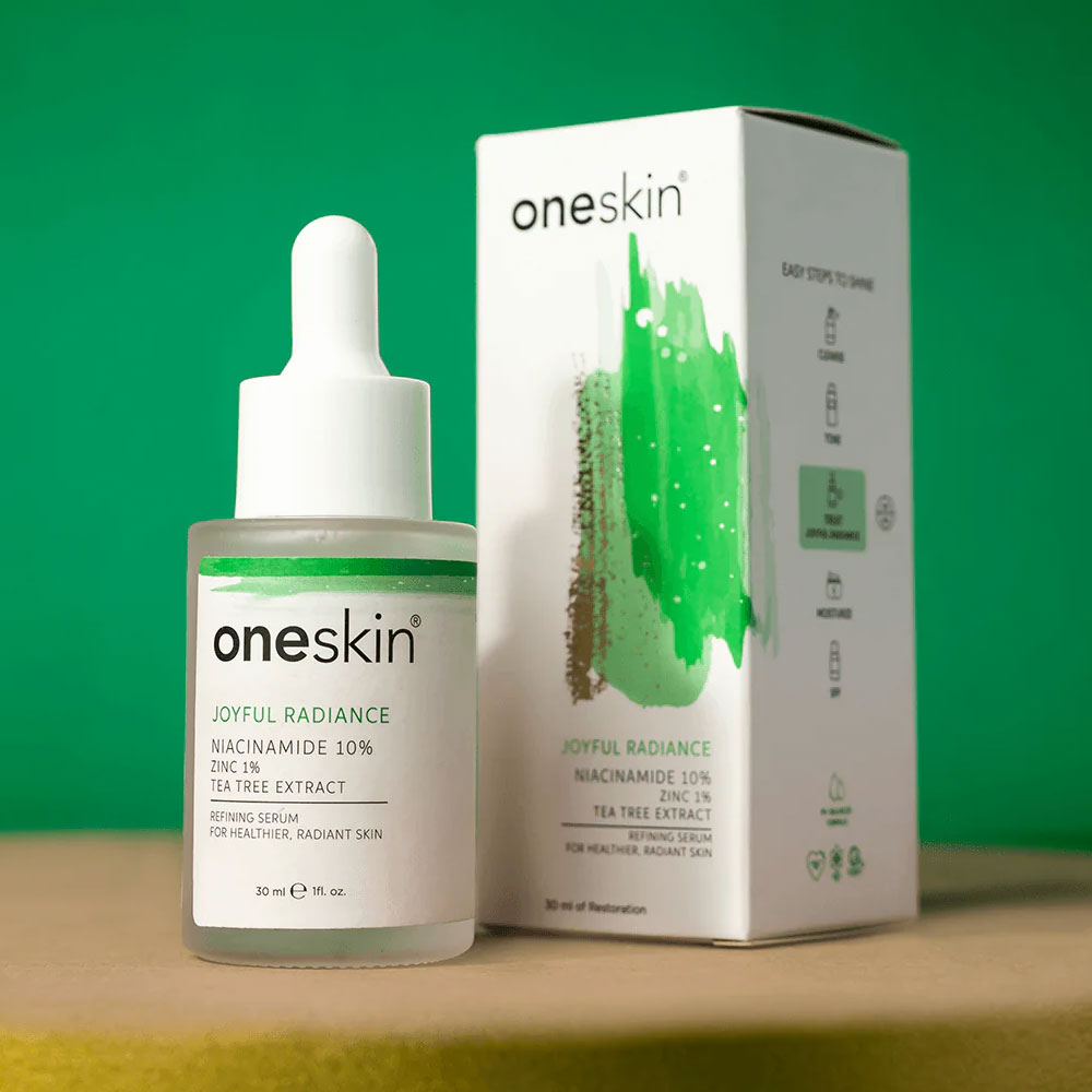 One Skin Joyful Radiance - Niacinamide 10%, Zinc 1%, Tea Tree Extract - 30ml