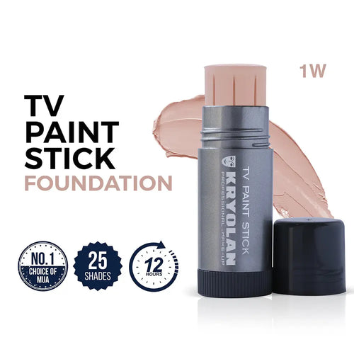 Kryolan TV Paint Stick - 1W | Full-Coverage Foundation
