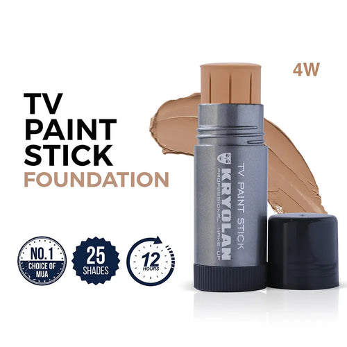 Kryolan TV Paint Stick - 4W | High-Coverage Cream Foundation