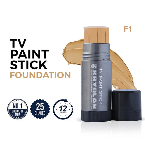 Kryolan TV Paint Stick - F1 | High-Coverage Foundation