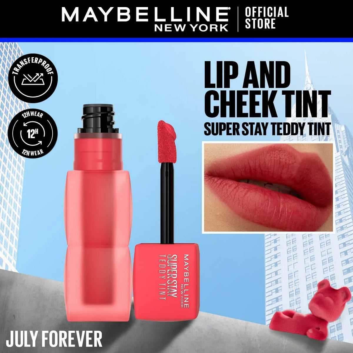 Maybelline Super Stay Teddy Tint - Long-Lasting Matte Lip Color